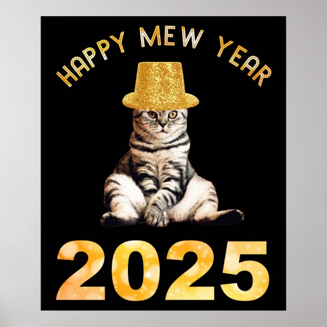 Affiche Bonne nouvelle année 2025 (Devant)