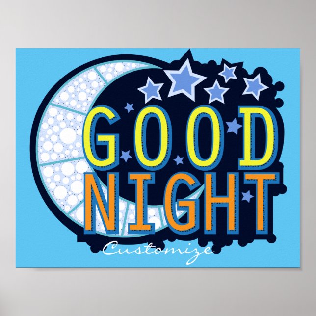 Affiche Bonne nuit Croissant Lune Thunder_Cove (Devant)