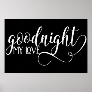 Affiche Bonne nuit Mon amour