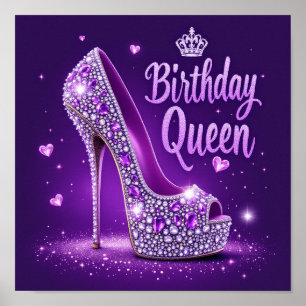 Affiche Bonne reine d'anniversaire