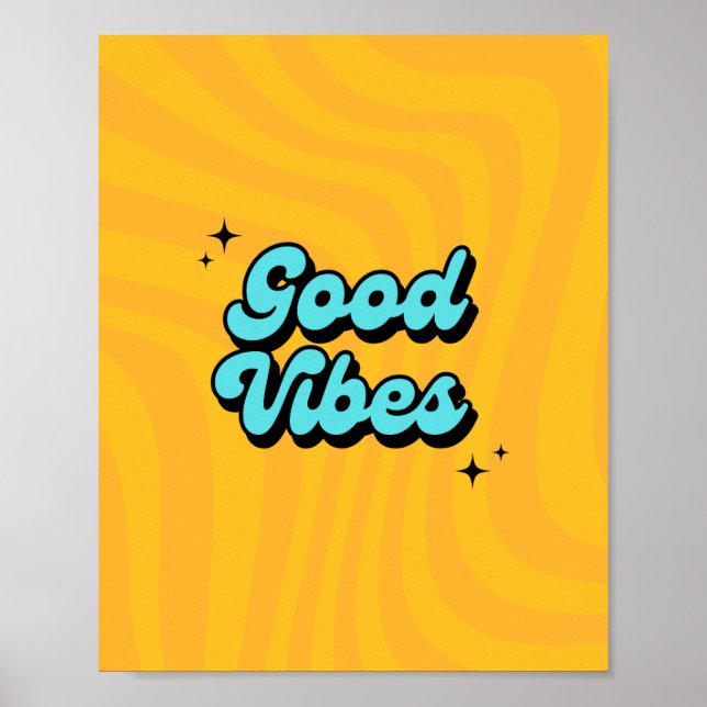 Affiche Bonne Vibration Uniquement : Utilisez Notre Affich (Devant)