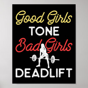 Affiche Bonnes Filles Tone Mauvaises Filles Deadlift Bodyb