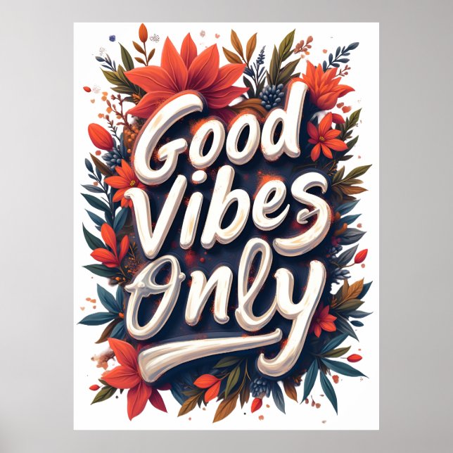 Affiche Bonnes vibrations seulement (Devant)