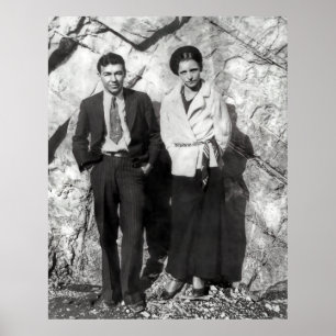 Affiche BONNIE & CLYDE - TEXAS OUTLAWS c. 1933