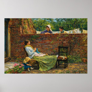 Affiche Bons voisins par John William Waterhouse