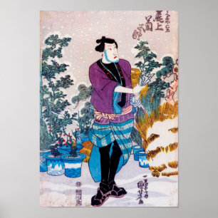 Affiche Bonsai Master, Kuniyoshi, Ukiyo-e