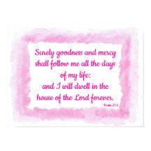 Bonté et miséricorde