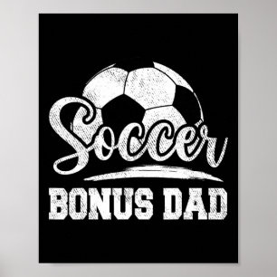 Affiche Bonus de soccer papa joueur de soccer Jour Père &#