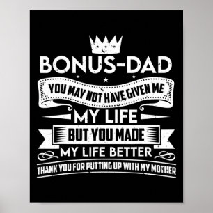 Affiche Bonus papa Fête des pères rendre ma vie meilleure