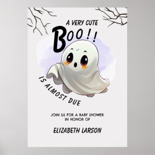 Affiche Boo Baby shower Halloween thème Mignonne fête
