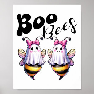 Affiche Boo Bees Ghost Bee Halloween Costume Femmes Drôle
