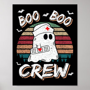 Affiche Boo Boo Crew Funny Ghost Ems Emt Parade Nurse H