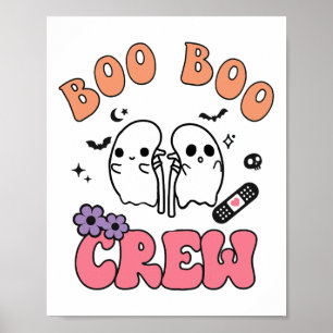 Affiche Boo Boo Crew Funny Ghost Kidney Halloween Dialyse