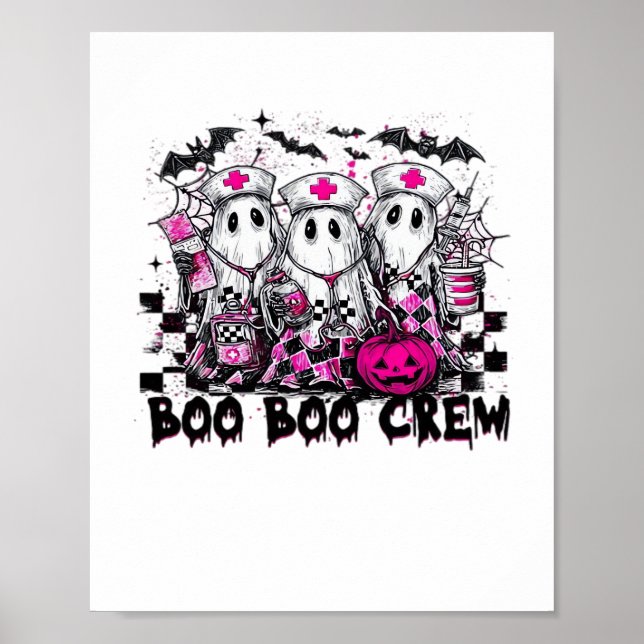 Affiche Boo Boo Crew Infirmière d'Halloween T-Shirt classi (Devant)