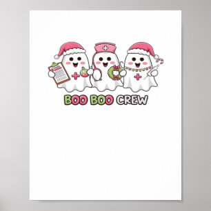 Affiche Boo Boo Crew Noël, infirmière fantôme surdimension