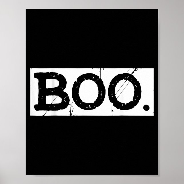 Affiche Boo détresse rétro fantôme esthétique Halloween  (Devant)