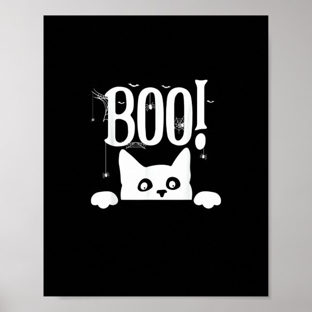 Affiche Boo ! Drôle Masquer Peekabo Effrayant Halloween (Devant)