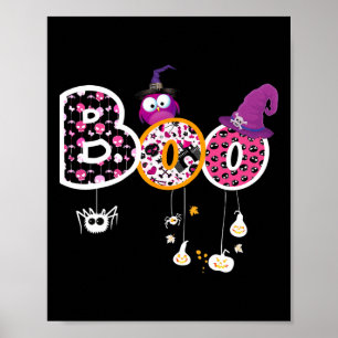 Affiche Boo Halloween Costume Araignées