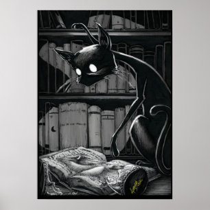 Affiche Boo Kitty lit l'affiche des dunes