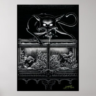 Affiche Boo Kitty Raids sur l'affiche de l'aquarium