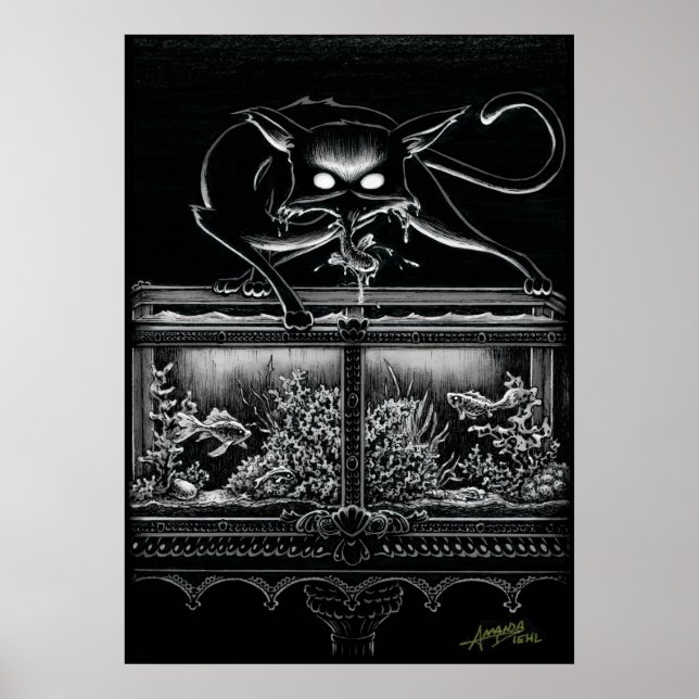 Affiche Boo Kitty Raids sur l'affiche de l'aquarium (Devant)