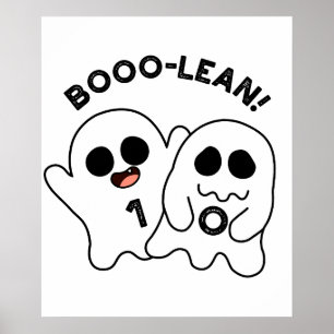 Affiche Boo-lean Funny Computer Ghost Boolean Pun