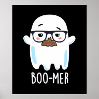 Boo-mer Funny Moyen Age Ghost Pun Dark BG