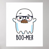 Boo-mer Funny Moyenne Age Ghost Pun