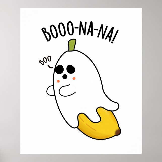 Affiche Boo-nana Funny Ghost Banana Pun (Devant)