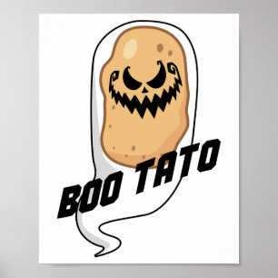 Affiche Boo-Tato Éffrayant de la pomme de terre Halloween