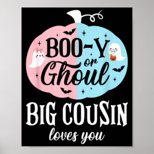 Affiche Boo-Y ou fantôme Grand cousin aime Boo Halloween b