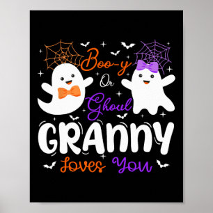 Affiche Boo Y Ou Ghoul Granny Vous Aime Ghost Gende Éffray