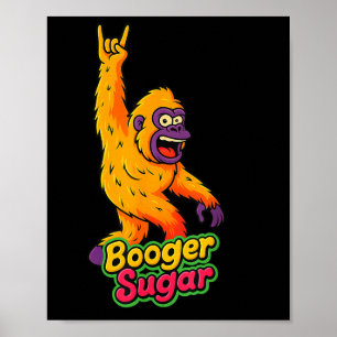 Affiche Booger Sugar Nose Bières Sasquatch Yeti Nez Nachos