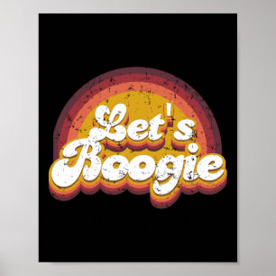 Affiche Boogie Kidcore esthétique Retro Rainbow Danci