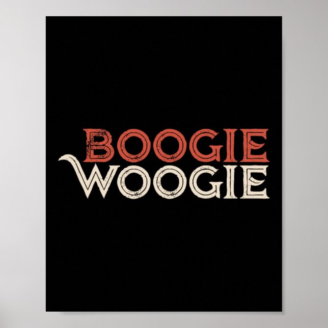 Affiche Boogie Woogie Dancing Party Pour Les Danseurs (Devant)