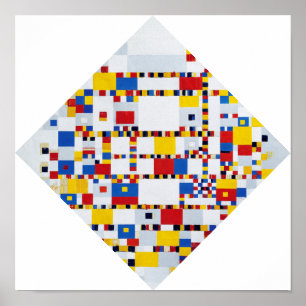 Affiche Boogie Woogie, Mondrian