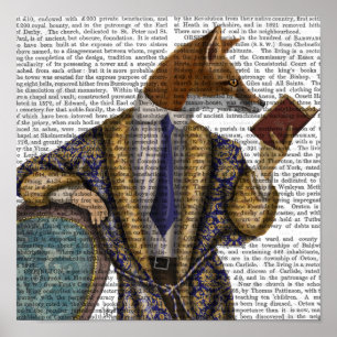 Affiche Book Reader Fox
