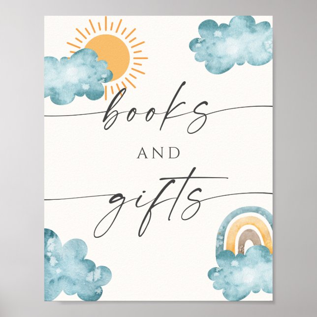Affiche Books And Gifts Baby Shower Sunshine  (Devant)