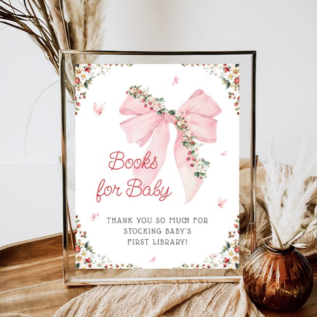 Affiche Books de livres pour bébé Berry Sweet Pink (Créateur téléchargé)