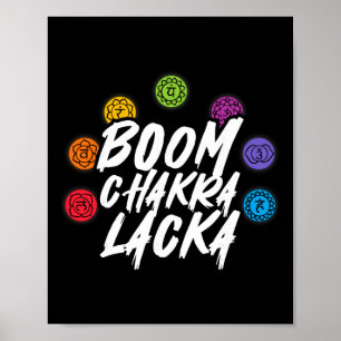 Affiche Boom Chakra Lacka Yoga Méditation Reiki Spirituel