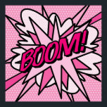 Affiche BOOM Pink Combook Pop Art Moderne Fun Retro<br><div class="desc">BOOM Pink Comic Book Pop Art Modern Fun Retro Poster Anime Cartoon Comic Fiction Manga</div>