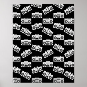 Affiche Boombox Music Boombox Imprimer Boombox Motif Boomb