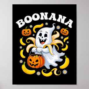 Affiche Boonana Drôle Fantôme Banana Halloween Costume Hom