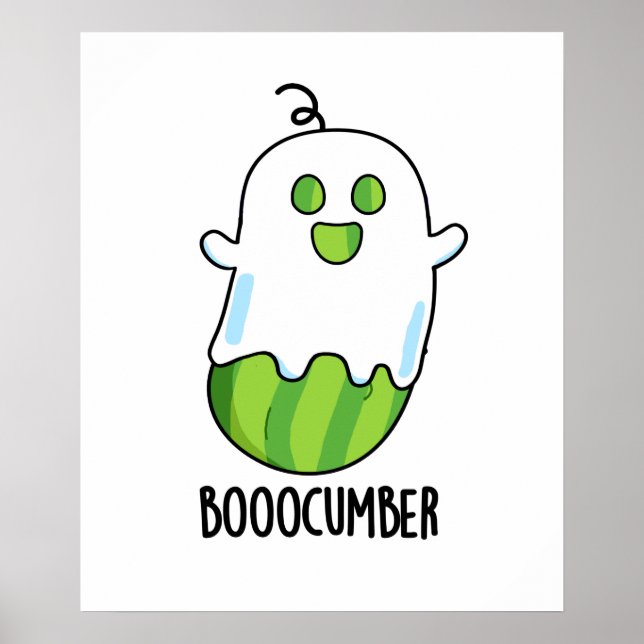 Affiche Booocumber Funky Ghost Concomber Pun (Devant)