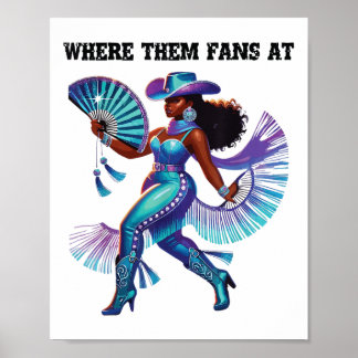 Affiche Boot Cowboy Western Cowgirl Linedance Où Ils F