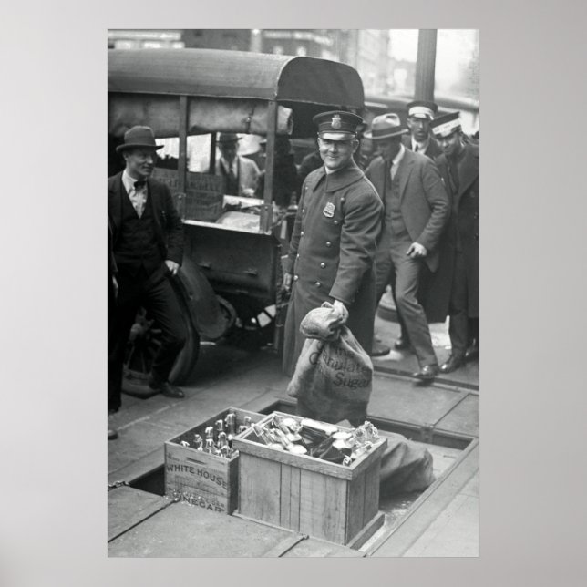 AFFICHE BOOTLEG LIQUOR RAID 1923 (Devant)