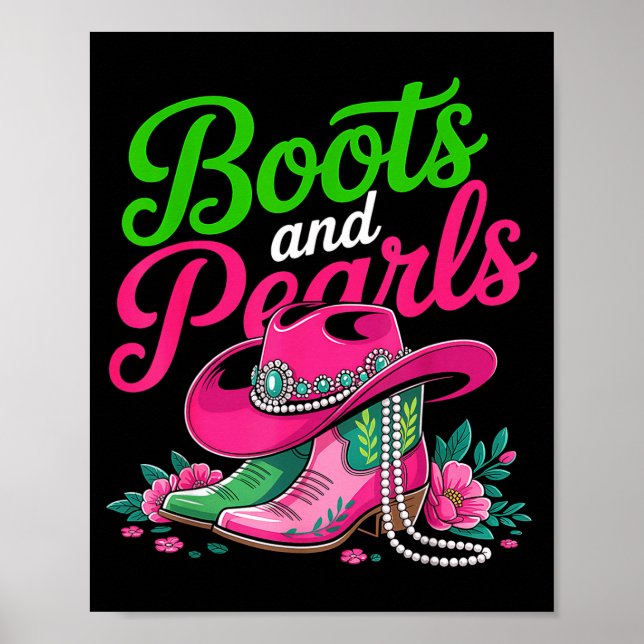 Affiche Boots To The Ground Nk Cowgirl  (Devant)