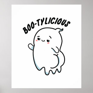 Affiche Bootylicious Funny Halloween Dancing Ghost Pun