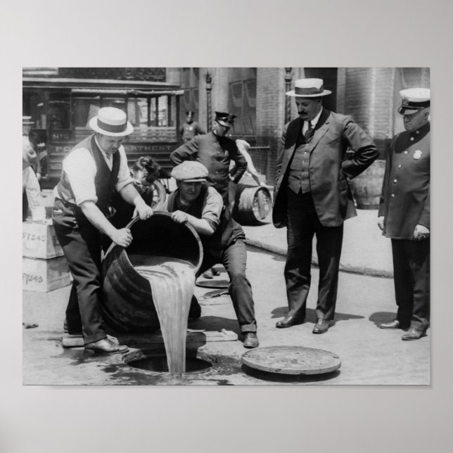 Affiche Booze Dump - Vintage Prohibition Photo (Devant)