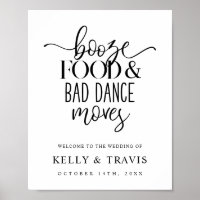 Booze Food and Bad Dance déplace l'affiche Mariage